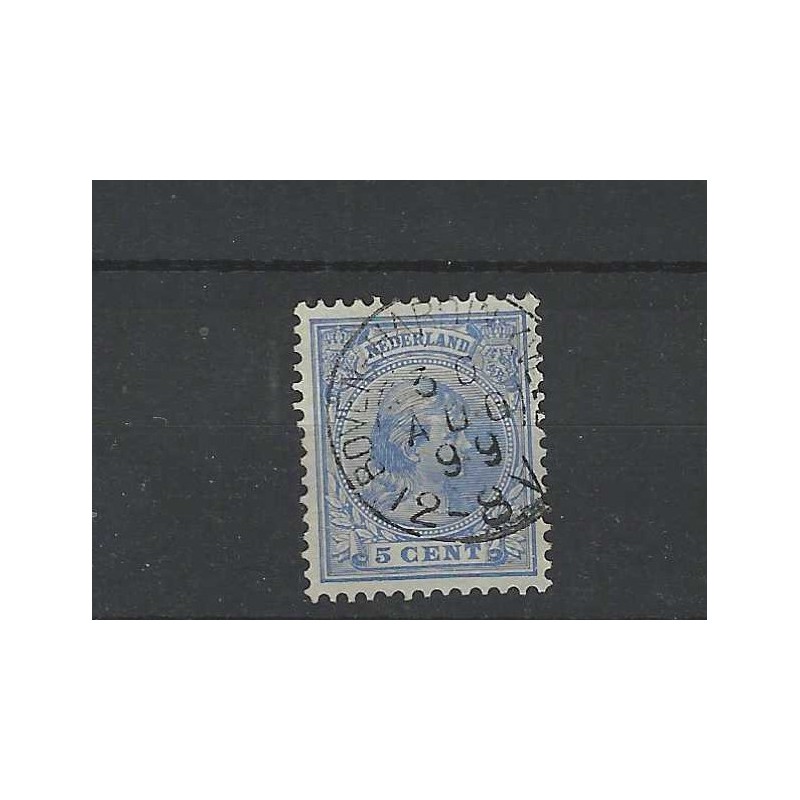 Nederland 35 Wilhelmina 1891 "BOVEN-HARDINXVELD 1899" kleinrond VFU/gebr CV 20 €
