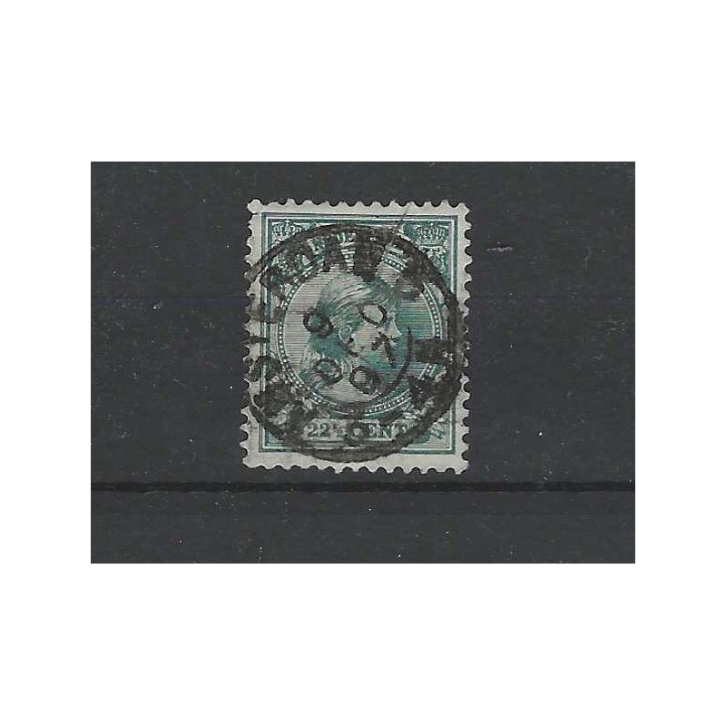 Nederland 41 Wilhelmina 1891 "AMSTERDAM-5 1897" kleinrond VFU/gebr CV 33 €