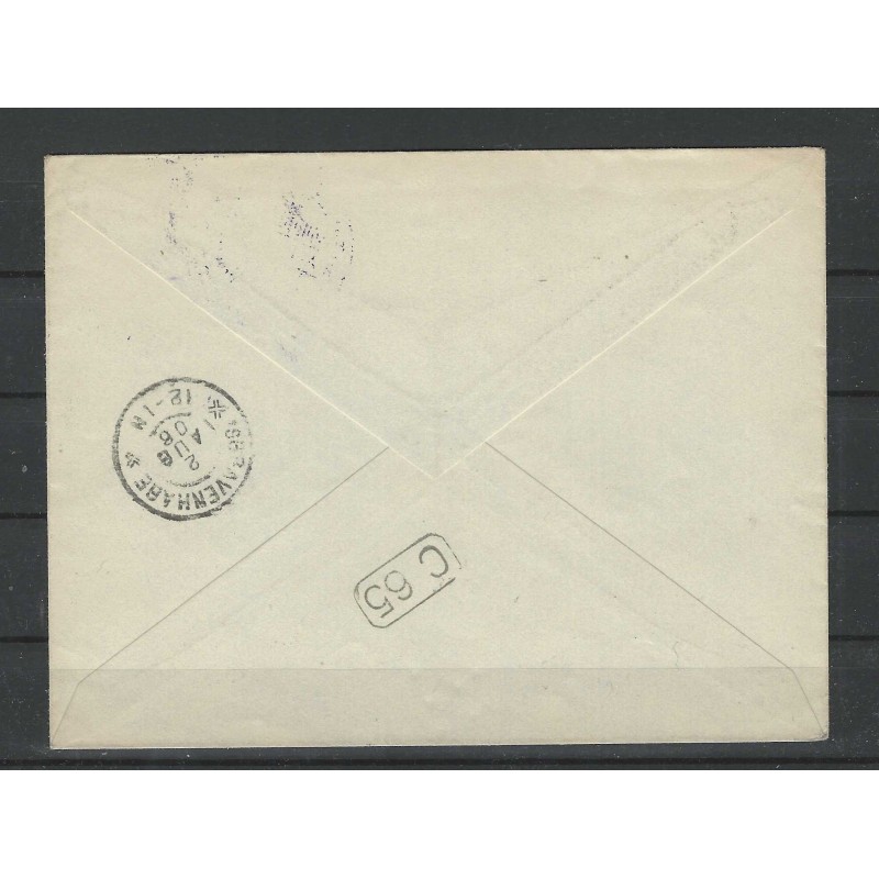 Nederland P12 Port 1881 op filatelitische brief 1906 VFU/gebr CV 300++ €