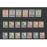 Ned. Indie 115-128, 129-134 Wilhelmina serie  MNH/postfris  CV 697€