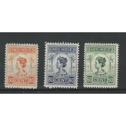 Ned. Indie 115-128, 129-134 Wilhelmina serie  MNH/postfris  CV 697€