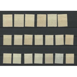 Ned. Indie 115-128, 129-134 Wilhelmina serie  MNH/postfris  CV 697€