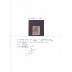 Nederland  119B Opruimingsuitgifte VFU/gebruikt   CV 1000 € met attest !