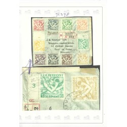 Suriname LP1/7, LP17/19  Mercuriuskop op brief naar Trinidad CV ??? € Certificaat !
