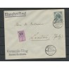 Netherlands 49 Kroningsgulden on cover Vaals-Landau 1899  CV ?? € Certificate !