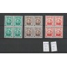 Nederland 141-143 Kind 1924 blokjes van 4 MNH/postfris  CV 200+ € + 2 plaatfouten