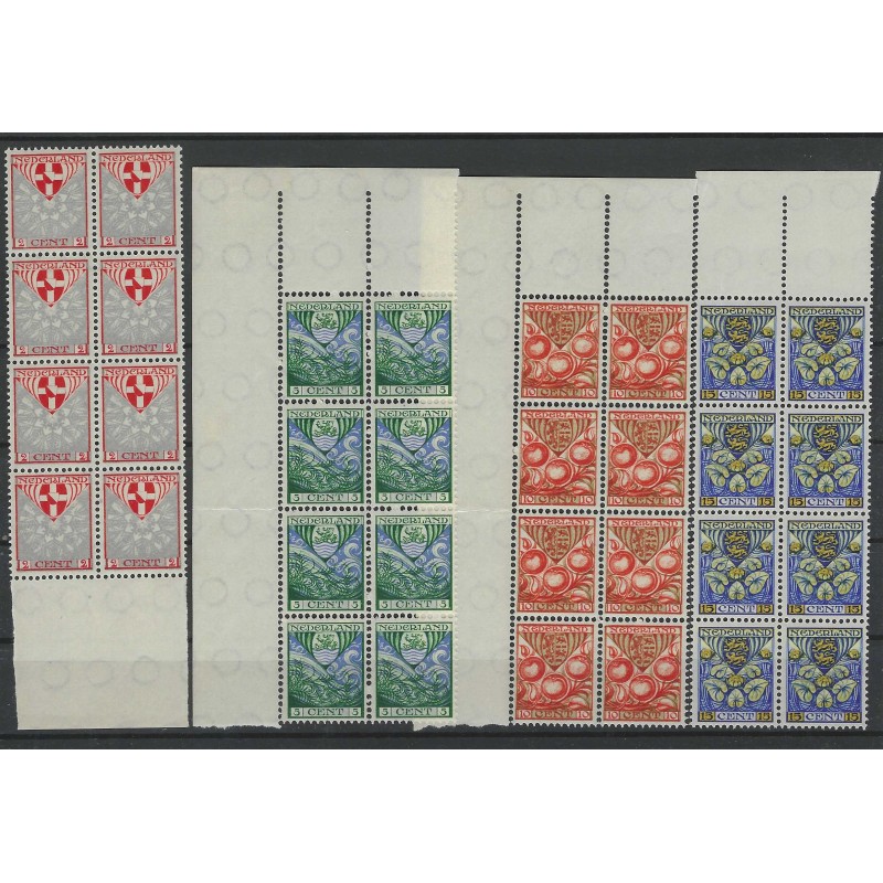 Nederland 199-202 Kind 1926 blokjes van 8 MNH/postfris  CV 320+ €
