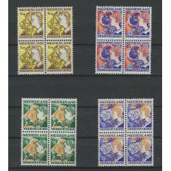Netherlands 248-251 Child Welfare 1932 blocks of 4 MNH  CV 500+ €