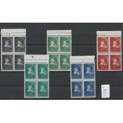 Nederland 300-305 Kind 1937 blokjes van 4 MNH/postfris  CV 150++ €