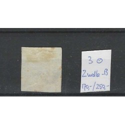Nederland 3  Willem III 1852 "ZWOLLE-B" VFU/gebr  CV 420 €