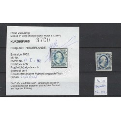 Nederland 1b, I-82 Willem III 1852 "AMSTERDAM-A" VFU/gebr  CV 100+ €