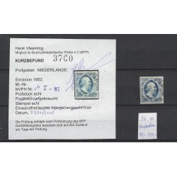 Nederland 1b, I-82 Willem III 1852 "AMSTERDAM-A" VFU/gebr  CV 100+ €