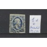 Nederland 1d  Willem III 1852 "AMSTERDAM-B" VFU/gebr  CV 180+ €