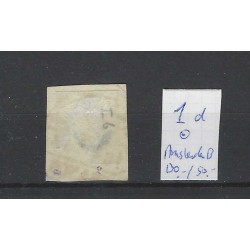 Netherlands 1d  Willem III 1852 "AMSTERDAM-B" VFU/used  CV 180+ €