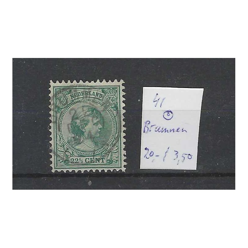 Nederland 41 Wilhelmina 1891 "BRUMMEN 1894" kleinrond VFU/gebr CV 23+ €