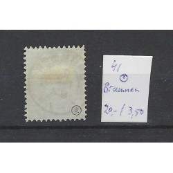 Netherlands 41 Wilhelmina 1891 "BRUMMEN 1894" small round cancel VFU/used CV 23+ €