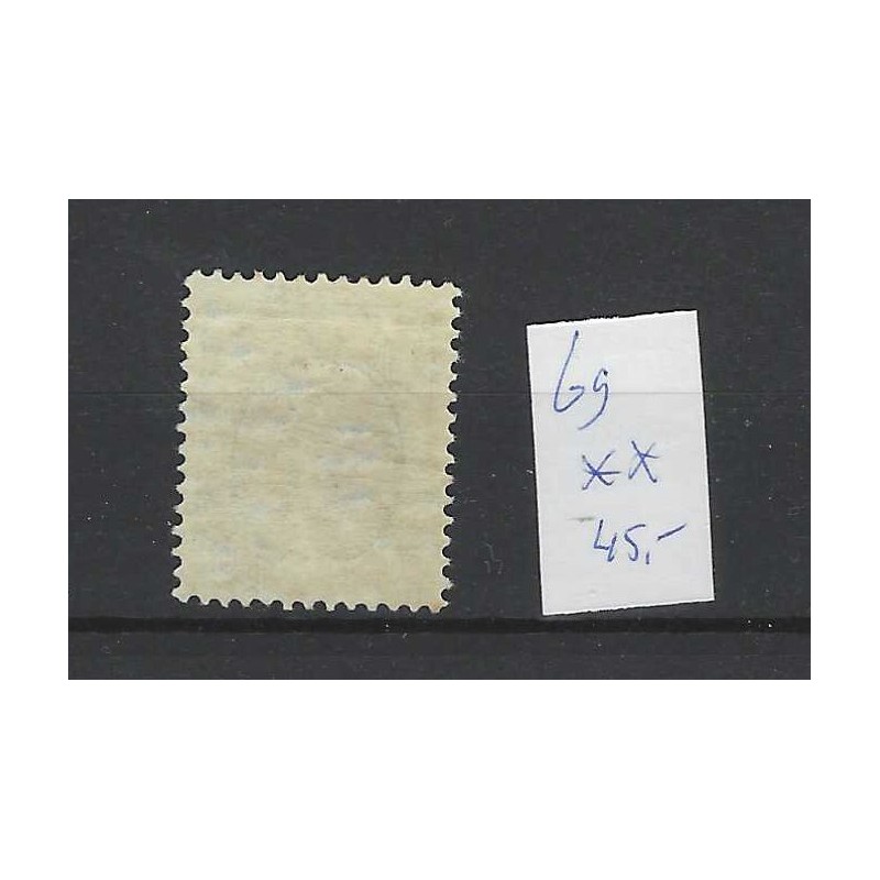 Nederland 69 Wilhelmina Bontkraag  MNH/postfris  CV 45 €