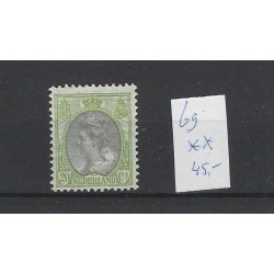 Nederland 69 Wilhelmina Bontkraag  MNH/postfris  CV 45 €