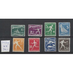Nederland 212-219  Olympiade zegels MNH/postfris  CV 200 €