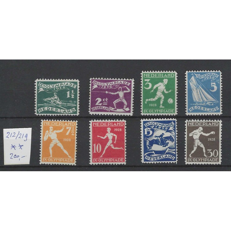 Nederland 212-219  Olympiade zegels MNH/postfris  CV 200 €