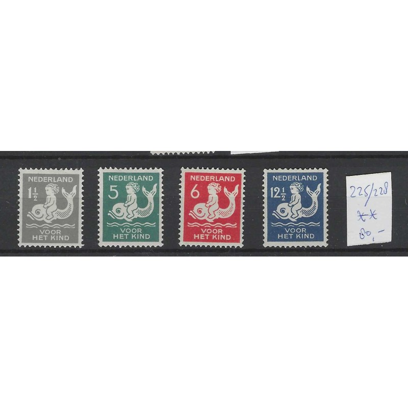 Nederland 225-228 Kinderzegels  MNH/postfris  CV 80 €