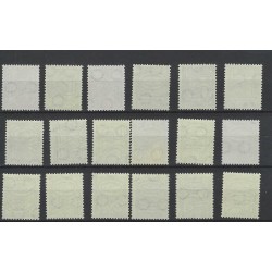 Nederland 356-373 Guilloche MNH/postfris CV 150 €