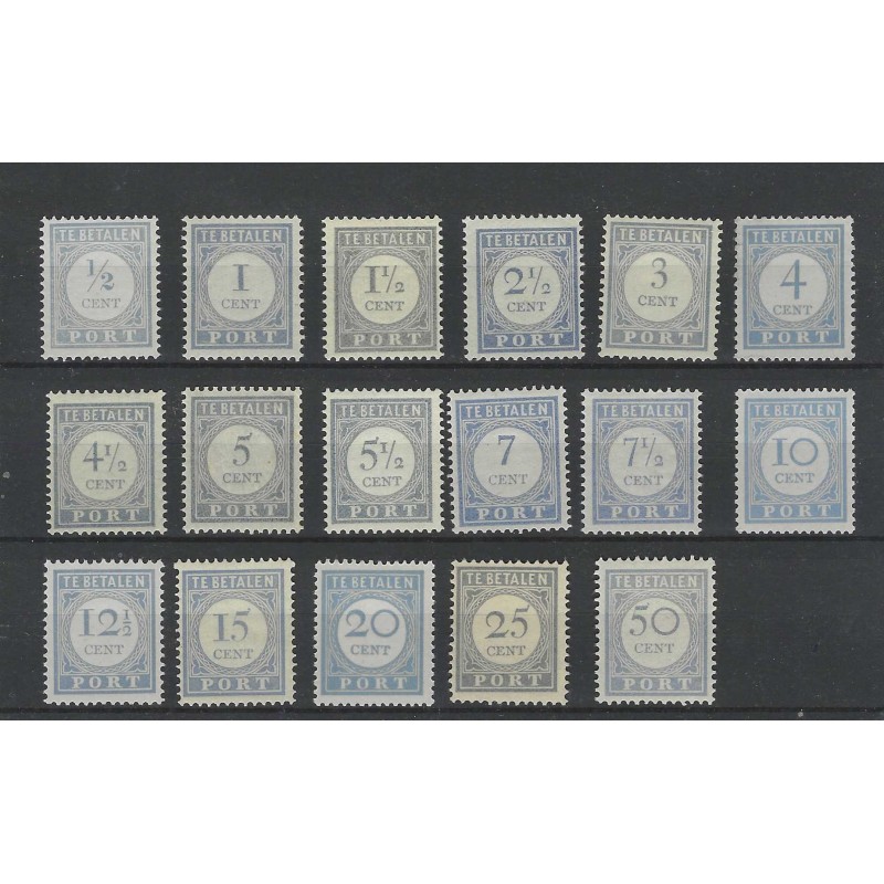 Nederland P44-60 Port 1912  MNH/postfris  CV  555 €