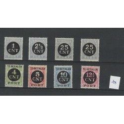Nederland P61-64, P65-68 PORT zegels  MNH/postfris CV  76 €