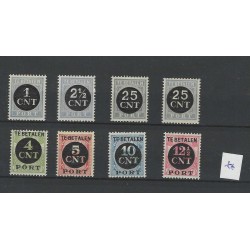 Nederland P61-64, P65-68 PORT zegels  MNH/postfris CV  76 €