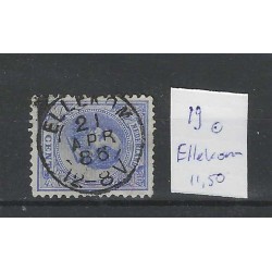 Nederland 19  Willem III 1872 "ELLECOM" kleinrond   VFU/gebr  CV 11,50€