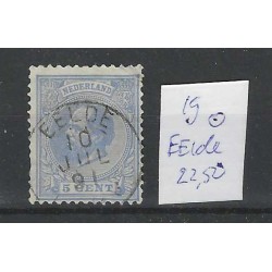 Nederland 19  Willem III 1872 "EELDE" kleinrond   VFU/gebr  CV 22,50€