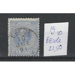 Netherlands 19  Willem III 1872 "EELDE" small round cancel   VFU/used  CV 22,50€