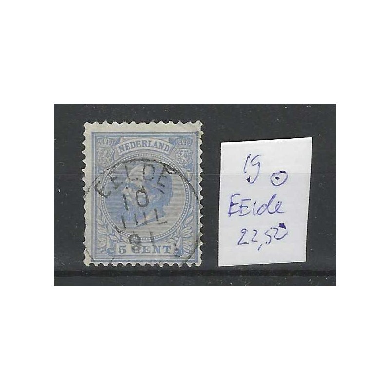Nederland 19  Willem III 1872 "EELDE" kleinrond   VFU/gebr  CV 22,50€