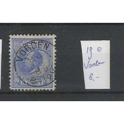 Nederland 19  Willem III 1872 "VORDEN" kleinrond   VFU/gebr  CV 8 €