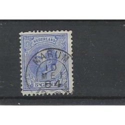 copy of Nederland 19  Willem III 1872 "MARUM" kleinrond   VFU/gebr  CV 19 €