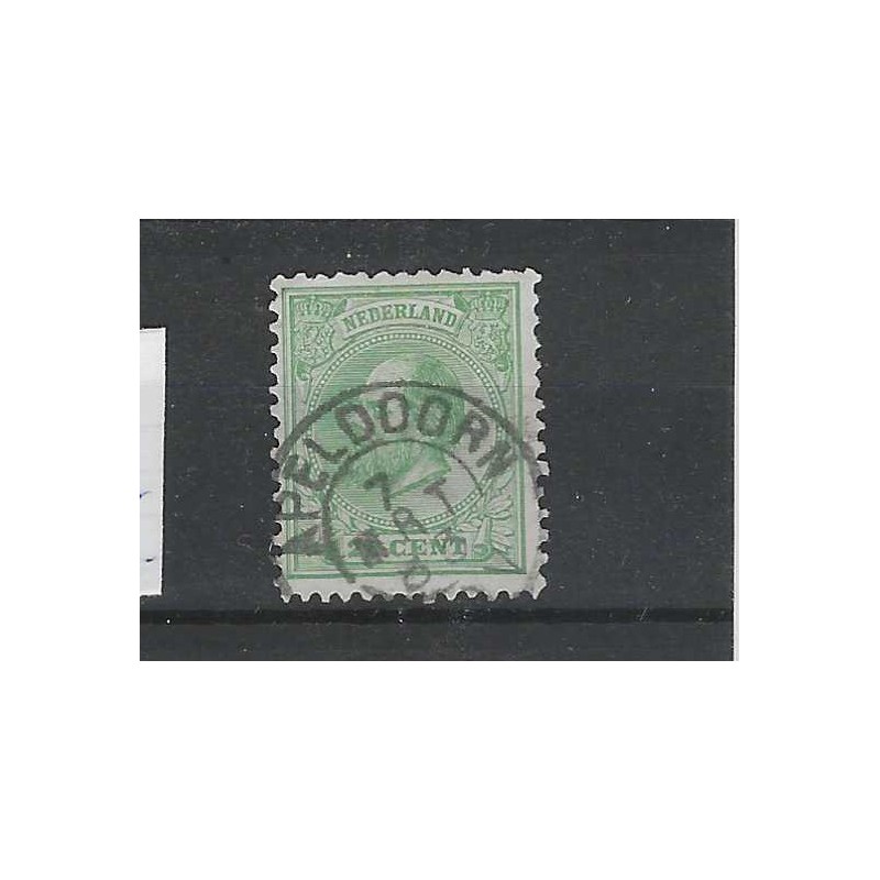 Nederland 24  Willem III 1872 "APELDOORN" kleinrond  VFU/gebr  CV 10+ €