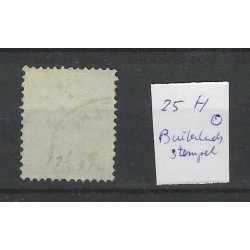 Nederland 25  Willem III 1872 "BUITENLANDS"stempel VFU/gebr  CV 55+ €