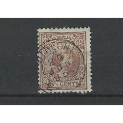 Nederland 36  Wilhelmina 1891 "UTRECHT" kleinrond VFU/gebr  CV 10+ €