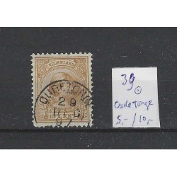 Netherlands 39  Wilhelmina 1891 "OUDE TONGE" small round cancel VFU/used  CV 15+ €