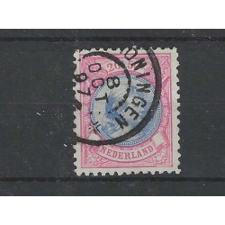 Nederland 47C Wilhelmina 1891  VFU/gebr  CV 175 €  Certificaat !