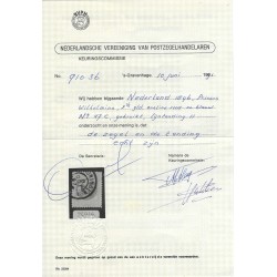 Nederland 47C Wilhelmina 1891  VFU/gebr  CV 175 €  Certificaat !