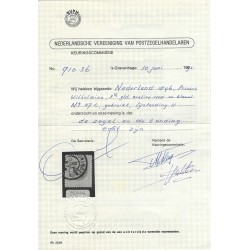 Nederland 47C Wilhelmina 1891  VFU/gebr  CV 175 €  Certificaat !