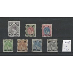 Ned. Indie  31-37 Hulpuitgifte  MH/ongebr  CV 195 €