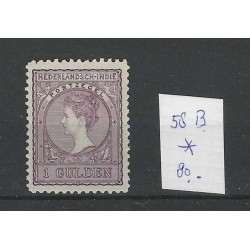 Ned. Indie  58B  Wilhelmina   MH/ongebr  CV 80 €