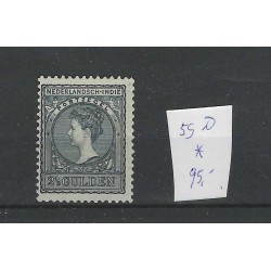 Ned. Indie  59D  Wilhelmina   MH/ongebr  CV 90 €