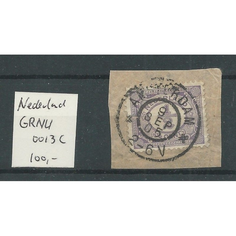 Netherlands 50 with GRNU0013c  "Amsterdam"Nachtuurkarakters VFU/used CV  100 €
