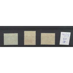 Ned. Indie  135-137 Rode Kruis MNH/postfris CV  60 €