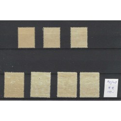 Ned. Indie 142-148 Hulpuitgifte MNH/postfris  CV 150 €