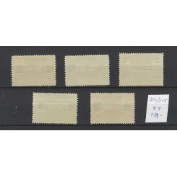 Dutch East Indies  211-215 Opruimingsuitgifte MNH CV 130 €