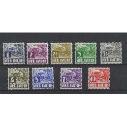 Ned. Indië 186-194 Karbouw z. wm.  MNH/postfris  CV 20 €